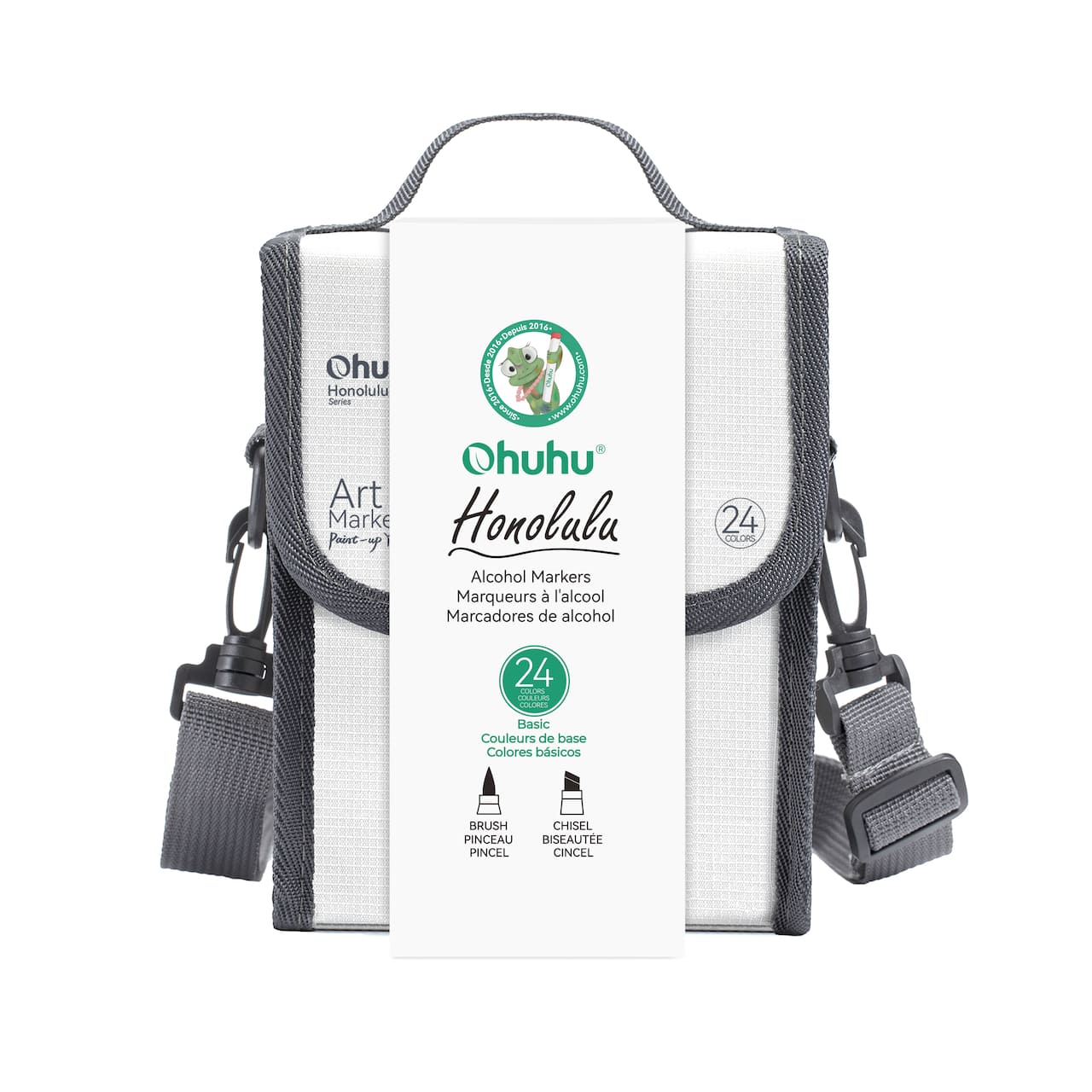 Ohuhu® Honolulu 24 Colour Basic Alcohol Markers